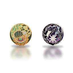 Art Fight Seafoam vs Stardust Enamel Pins