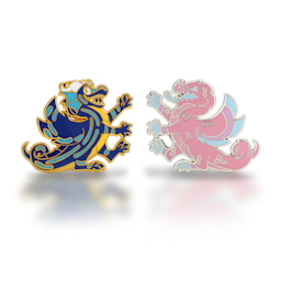 Heraldic Dragon Duo Pins 2-Pack