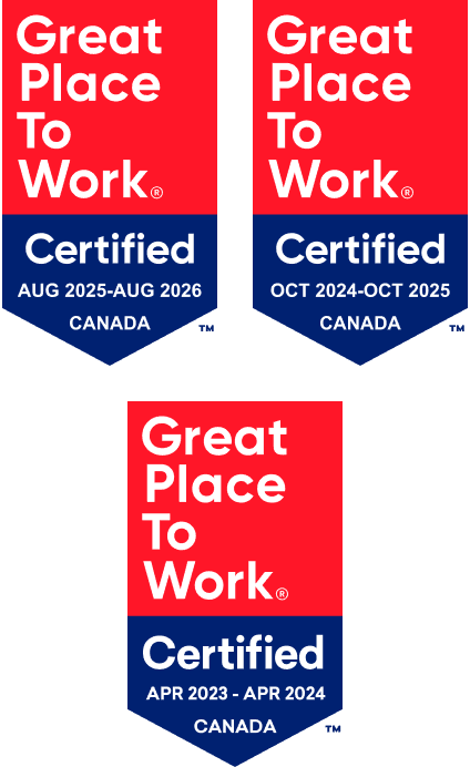 great place to work badge from 2023 to 2025