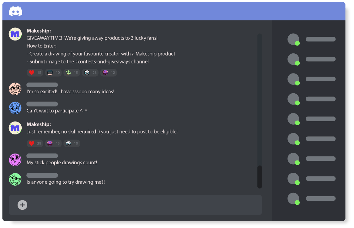 Screenshot of Discord channel